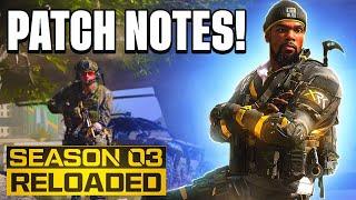 SEASON 3 RELOADED IS HERE with WARZONE 2 RANKED, Huge Quality of Life Changes & Weapon Balancing