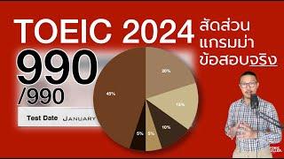 สัดส่วนแกรมม่า ข้อสอบจริง TOEIC 2024 พาร์ท 5 / 6