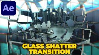 Glass Shatter Transition Tutorial in After Effects | Glass Break Effect