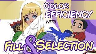 Color Efficiency with FILL and SELECTION with CLIP STUDIO PAINT