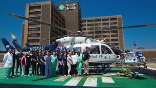 Baptist Health Pastoral Care Director Blesses New MedFlight Helicopter