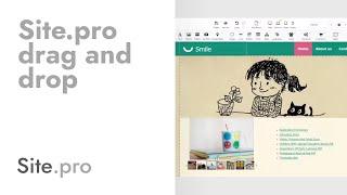Site.pro drag and drop website builder