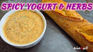 Let´s make a Spicy Yogurt & Herbs Sauce | Easy idea from @ryanmichaelcarter #sauces #salsas #salsa