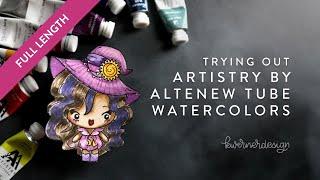  LIVE REPLAY - NEW Watercolor Tube Paints & Setting Up a Palette