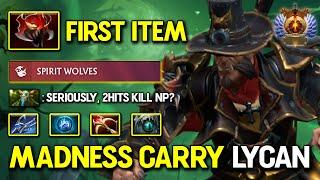 MADNESS CARRY Lycan With FACET Spirit Wolves Just 2 Hits Disappear Nature Prophet 7.37 DotA 2