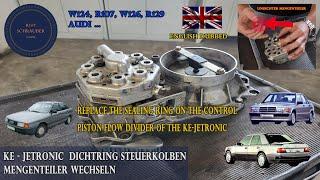 Replace the sealing ring on the control piston flow divider of the KE-Jetronic Mercedes W124, R107