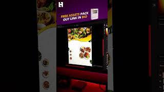 Make this hotel restaurant food menu design on photoshop under 1 minute I photoshop design tutorial