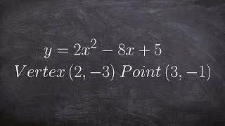 How to determine another point on a graph given two points and the equation