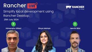 Rancher Live: Simplify local development using Rancher Desktop