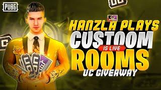 WOW ROOMS UC GIVEAWAY PUBG MOBILE | Hanzla Plays Live Now #cashgiveaway#PUBGMOBILE #PUBGMOBILEV320