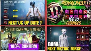  Next Carnival X-Sut | A11 Royal Pass Leaks | Next Mythic Forge Bgmi | Next  Bonus Uc Event Date