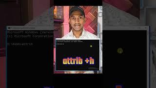 Hide Data Using CMD Command #short #shorts #shortvideo #tech