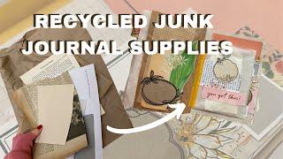 Recycled Junk Journal Supplies | What do I use in my journal? 