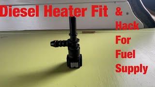 Diesel Heater fitting and easy diesel connection for Vivaro / Traffic plus others?