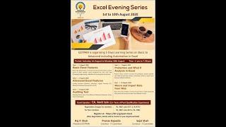 #Excel Evenings Why should you join the excel evenings event of GSTPAM ???