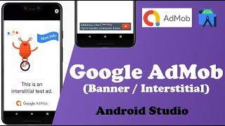 How to add admob ads and earn money to android studio  (banner / interstitial) 2023