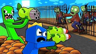 RAINBOW PLANTS vs ZOMBIES TOWER DEFENSE! (Roblox)