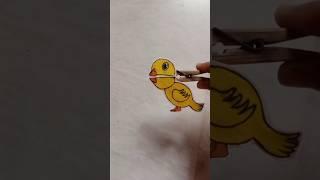 make talking chick with peg #simpleandeasycraft #easydrawing #diy #5mincraft #creativeidea