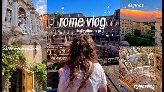 ROME VLOG  italy diaries pt.1 | sightseeing, cafés & restaurants, daytrip to pompeii, shopping!