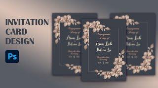 Invitation Card Design | Photoshop | Tutorial