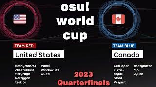 osu! World Cup 2023 Quarterfinals： United States vs Canada