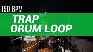 Trap drum loop 150 BPM // The Hybrid Drummer