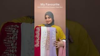 My Favourite Hand Embroidered Designer Hijabs | Partywear & Bridal hijab collections #hijabhaul