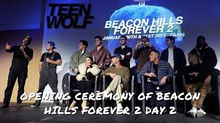 Opening ceremony of the Beacon Hills Forever 2 day 2 with the cast of Teen Wolf