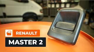 How to change the outer front door handle on the RENAULT MASTER 2 Van [AUTODOC TUTORIAL]