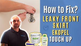 Ekopel Touch Up | Front Skirt Repair | How to Fix a damaged  And Leaky Refinished Bathtub