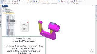 Solid Edge Macro to Show Hide Surfaces
