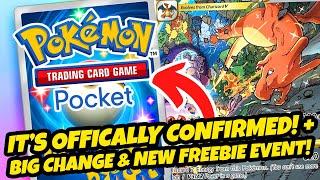 *BIG NEW CONFIRMATIONS!* + IMPORTANT CHANGE & NEW FREEBIE EVENT! WHAT TO KNOW (Pokemon TCG Pocket