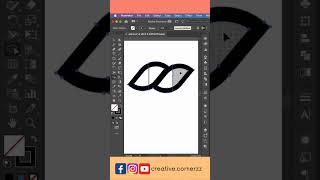 Simple Frame Design in Adobe illustrator #shorts