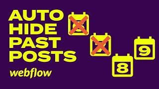 Automatically remove past event date posts in webflow