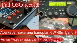 CW QSO Venus SW3B YB1UUU/QRP ️ SGC 2020 YC2VOC