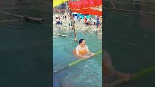 Holy Bath in River ganga Desi Aunty Life Style