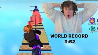 WINDPRESS gets WORLD RECORD (3:52) on roblox BIKE OBBY WORLD 1