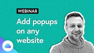  Webinar 20-03-26 | How to add popups on any website with Brizy Cloud