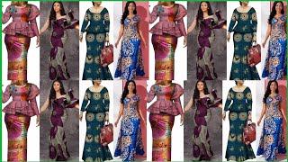 MISHONO MIPYA YA MAGAUNI YA VITENGE 2022-2023 || TOP ANKARA LONG DRESSES STYLES.