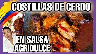 Cómo hacer COSTILLITAS DE CERDO EN SALSA AGRIDULCE receta paso a paso / Cocina Con Nelu