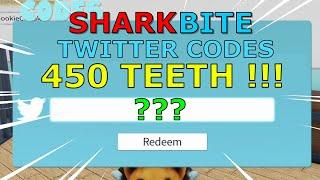 (FREE 450 TEETH) Roblox Sharkbite Twitter Codes !