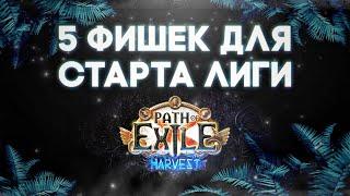 5 фишек для быстрого старта лиги в ПоЕ. Path of exile Harvest.