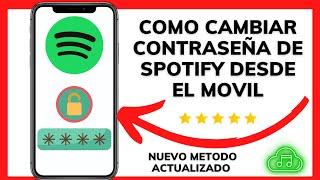 COMO CAMBIAR LA CONTRASEÑA DE SPOTIFY EN MOVIL 2023