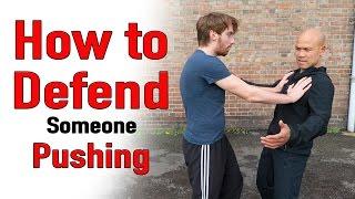 How to defend someone pushing you | Master Wong