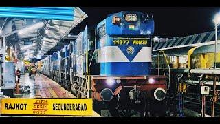 Secunderabad to Vadodara by Rajkot Express | Part 2 | Chugging Twins & 130 Kmph Shatabdi Overtake