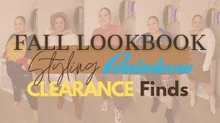 FALL LOOKBOOK | Styling Rainbow Clearance Finds | Plus Size Fashion 2021