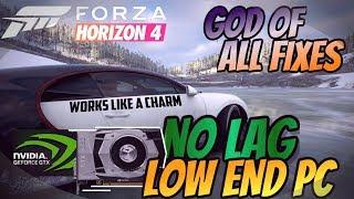 Forza Horizon 4 - PC LAG FIX LOW STREAMING BANDWIDTH FIX | MAP CRASH FIX