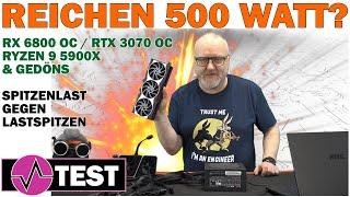 Reichen 500 Watt? Radeon RX 6800 und GeForce RTX 3070 gegen ein be quiet! Pure Power 11 mit 500 W