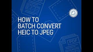 How to batch convert HEIC to JPG