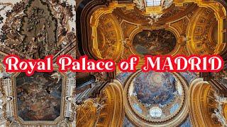 【4K】The THIRD LARGEST royal palace in EUROPE.  TRAVEL RECORD of the Royal Palace of MADRID, SPAIN